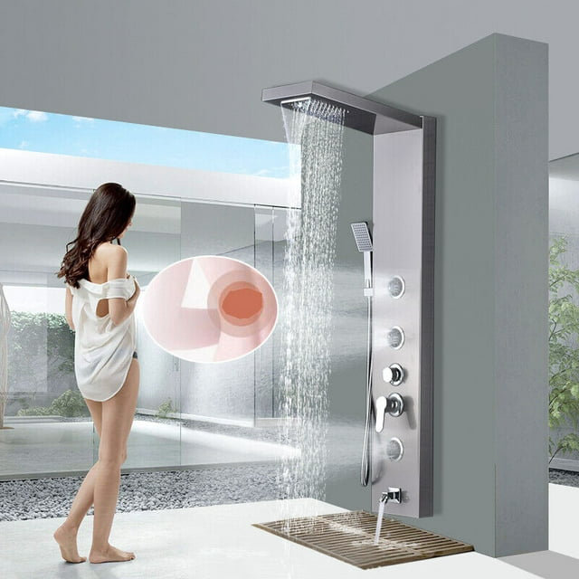 Nabiyy 44'' Shower Panel with Fixed Shower Head Wayfair